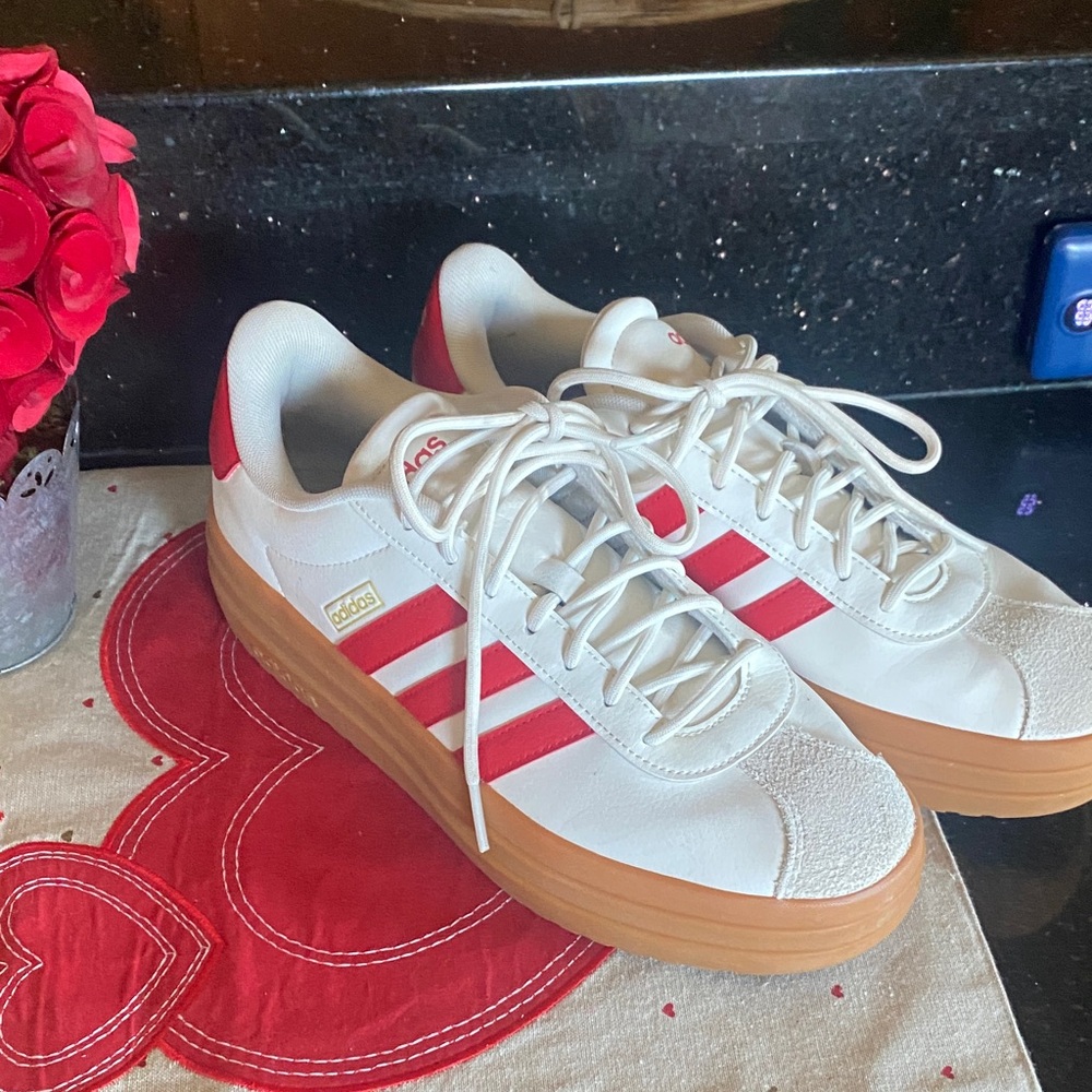 adidas Women's Sneakers White Red